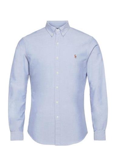 Slim Fit Oxford Shirt Tops Shirts Business Blue Polo Ralph Lauren