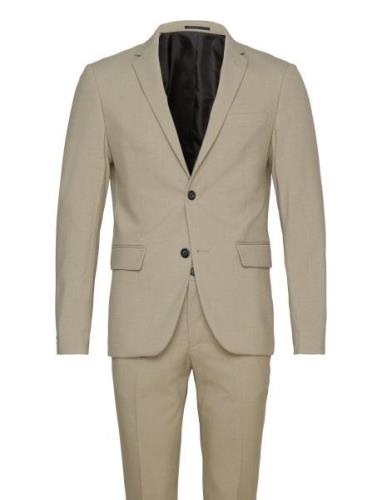 Plain Mens Suit - Normal Lenght Puku Beige Lindbergh