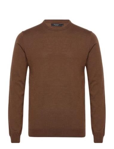 Margrate Tops Knitwear Round Necks Brown Matinique