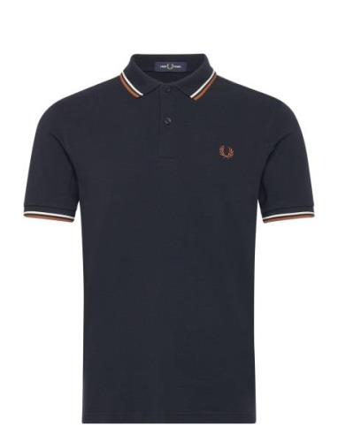 Twin Tipped Fp Shirt Tops Polos Short-sleeved Navy Fred Perry