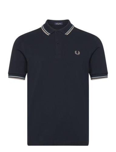 Twin Tipped Fp Shirt Tops Polos Short-sleeved Navy Fred Perry