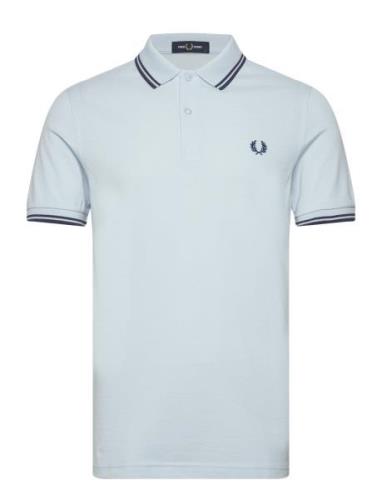 Twin Tipped Fp Shirt Tops Polos Short-sleeved Blue Fred Perry