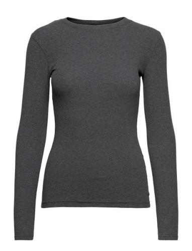 Alexa Ls 7542 Tops T-shirts & Tops Long-sleeved Grey Samsøe Samsøe