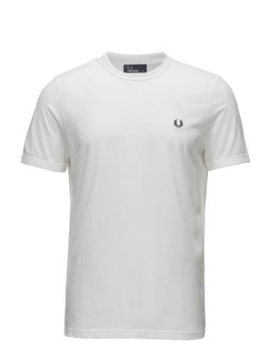 Ringer T-Shirt Tops T-shirts Short-sleeved White Fred Perry