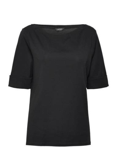 Rfnd Strtch 1X1 Rib-Elb Slv Bt Nk T Tops T-shirts & Tops Short-sleeved...