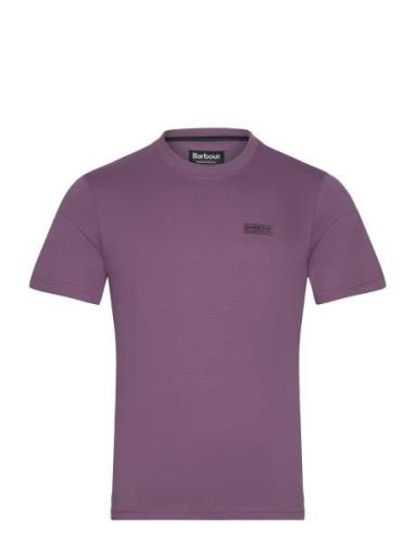 B.intl Small Logo Tee Designers T-shirts Short-sleeved Purple Barbour