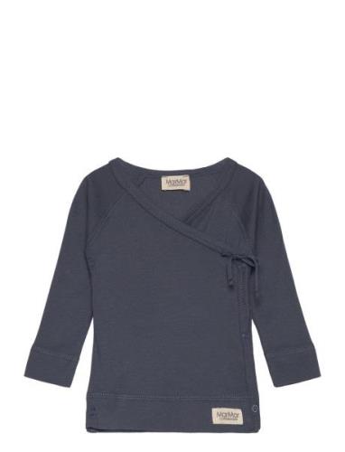 Tut Wrap Ls Tops T-shirts Long-sleeved T-shirts Navy MarMar Copenhagen