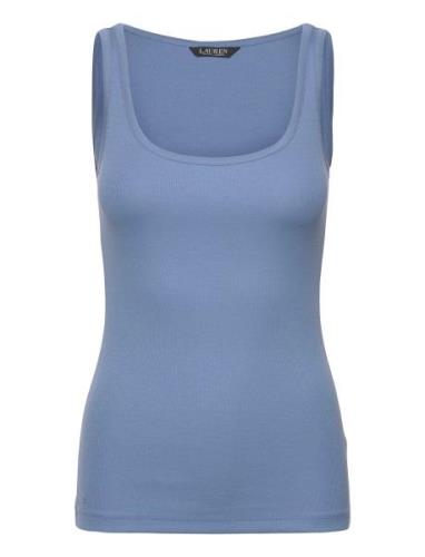 Rfnd Strtch 2X2 Rib-Tank Top Tops T-shirts & Tops Sleeveless Blue Laur...