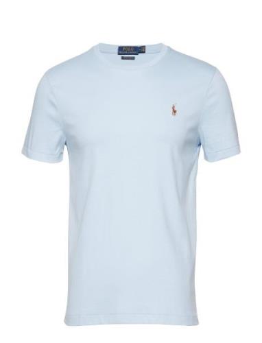 Pima Polo-Ssl-Tsh Designers T-shirts Short-sleeved Blue Polo Ralph Lau...