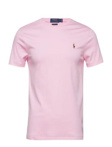 Pima Polo-Ssl-Tsh Designers T-shirts Short-sleeved Pink Polo Ralph Lau...