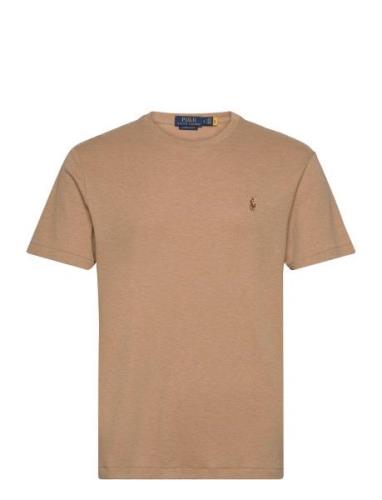 Pima Polo-Ssl-Tsh Designers T-shirts Short-sleeved Beige Polo Ralph La...