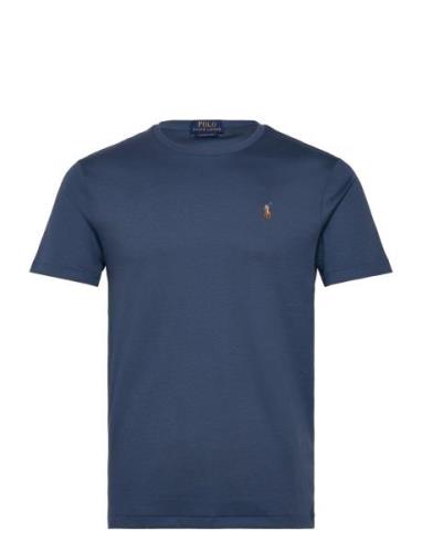 Pima Polo-Ssl-Tsh Designers T-shirts Short-sleeved Blue Polo Ralph Lau...