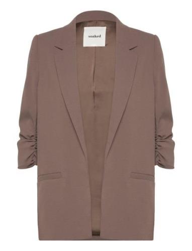 Slshirley Blazer Blazers Single Breasted Blazers Brown Soaked In Luxur...