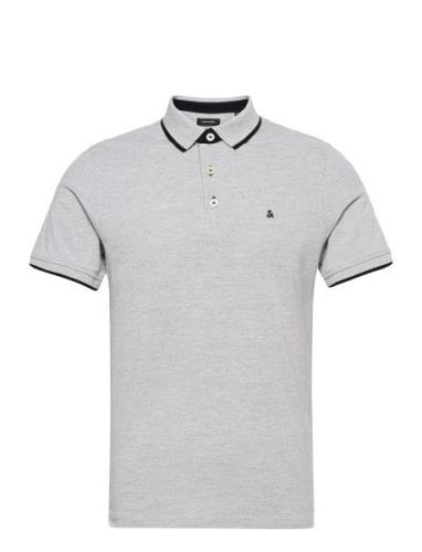 Jjepaulos Polo Ss Noos Tops Polos Short-sleeved Grey Jack & J S