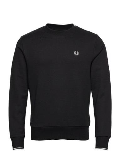 Crew Neck Sweatshirt Tops Sweat-shirts & Hoodies Sweat-shirts Black Fr...