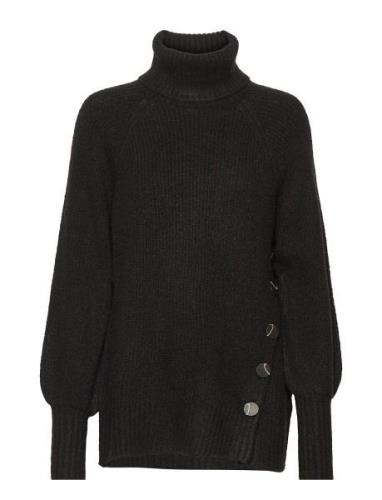 Fqsila-Pu Tops Knitwear Turtleneck Black FREE/QUENT