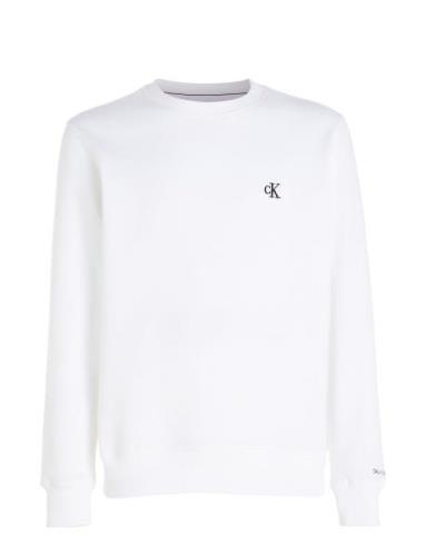 Ck Essential Reg Cn Tops Sweat-shirts & Hoodies Sweat-shirts White Cal...