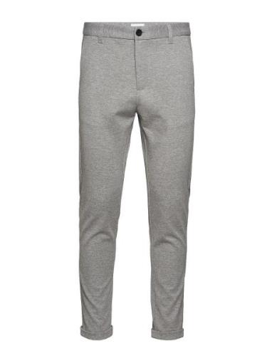 Superflex Knitted Cropped Pant Bottoms Trousers Chinos Grey Lindbergh