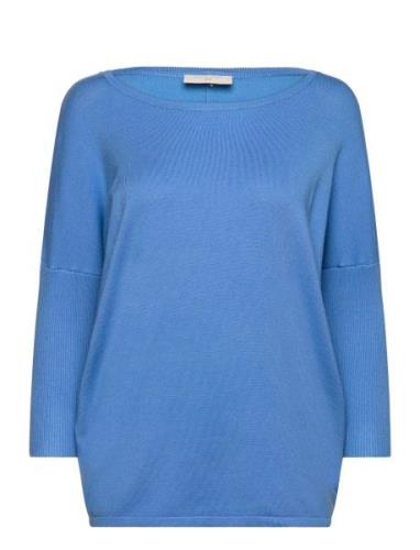 Fqj -Pu Tops Knitwear Jumpers Blue FREE/QUENT