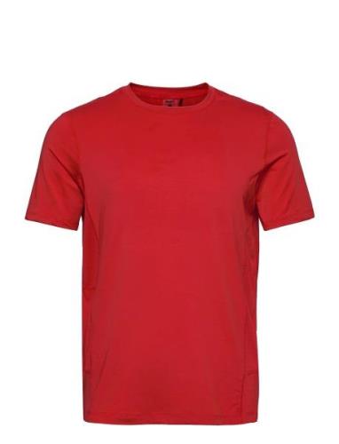 Adv Essence Ss Tee M Sport T-shirts Short-sleeved Red Craft