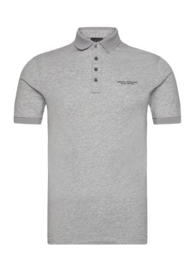 Polo Tops Polos Short-sleeved Grey Armani Exchange