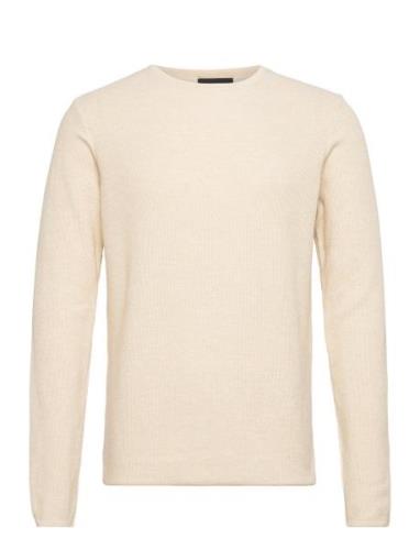 Lauritz Crew Knit Tops Knitwear Round Necks Cream Clean Cut Copenhagen