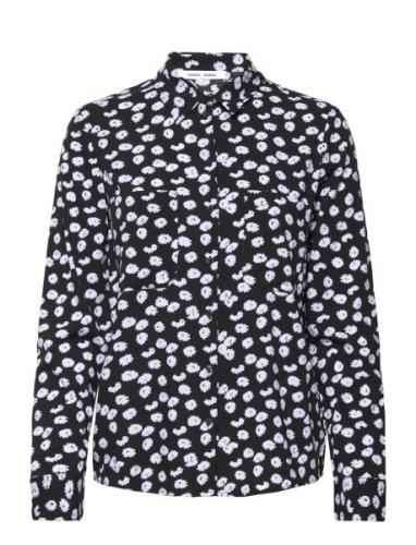 Milly Shirt Aop 9942 Tops Shirts Long-sleeved Navy Samsøe Samsøe