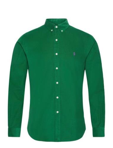 Slim Fit Corduroy Shirt Tops Shirts Casual Green Polo Ralph Lauren