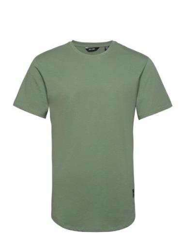 Onsmatt Life Longy Ss Tee Tops T-shirts Short-sleeved Green ONLY & SON...