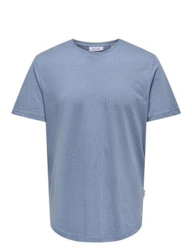 Onsmatt Life Longy Ss Tee Tops T-shirts Short-sleeved Grey ONLY & SONS