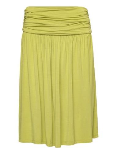 Skirt Polvipituinen Hame Green Rosemunde