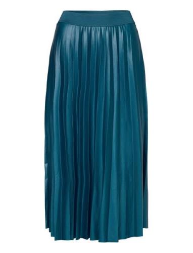 Vinitban Skirt - Noos Polvipituinen Hame Blue Vila