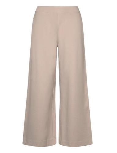 Lottie Wide Pants Bottoms Trousers Wide Leg Cream Residus