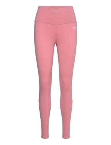 Julie High Waist Tights Sport Running-training Tights Pink Kari Traa