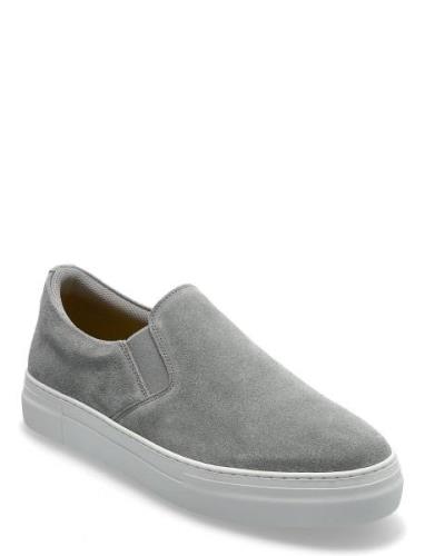 Slhdavid Chunky Suede Slipon Tennarit Sneakerit Grey Selected Homme