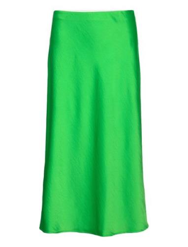 Yaspastella Hw Midi Skirt - Noos Polvipituinen Hame Green YAS