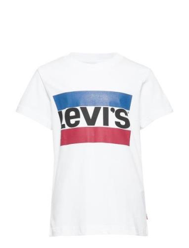 Levi's® Long Sleeve Graphic Tee Shirt Tops T-shirts Short-sleeved Whit...