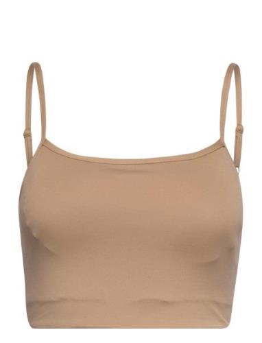 Lunar Luxe Bra Top Sport Bras & Tops Sports Bras - All Beige Moonchild...