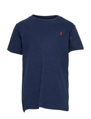 26/1 Jersey-Ss Cn-Tp-Tsh Tops T-shirts Short-sleeved Blue Ralph Lauren...