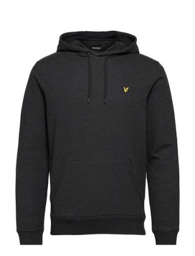 Pullover Hoodie Tops Sweat-shirts & Hoodies Hoodies Black Lyle & Scott