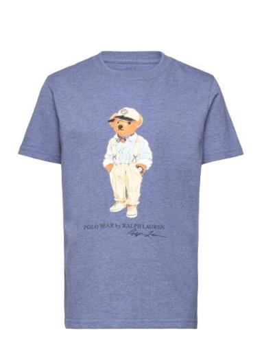 26/1 Jersey-Ss Cn-Kn-Tsh Tops T-shirts Short-sleeved Blue Ralph Lauren...