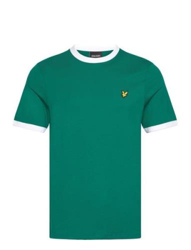 Ringer T-Shirt Tops T-shirts Short-sleeved Green Lyle & Scott