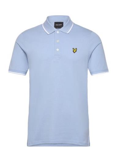 Tipped Polo Shirt Tops Polos Short-sleeved Blue Lyle & Scott