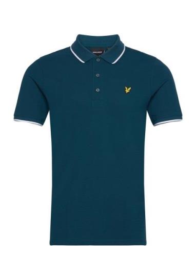 Tipped Polo Shirt Tops Polos Short-sleeved Navy Lyle & Scott