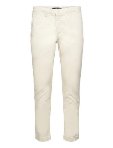 Daniel Twill Chinos Bottoms Trousers Chinos Cream Kronstadt