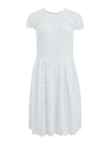 Vikalila Capsleeve Lace Dress Polvipituinen Mekko White Vila