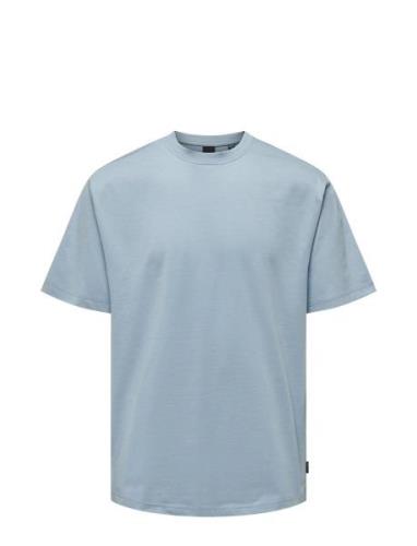 Onsfred Rlx Ss Tee Noos Tops T-shirts Short-sleeved Blue ONLY & SONS