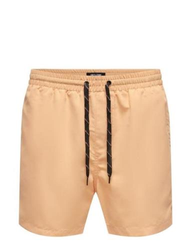 Onsted Life Swim Short Gw 1832 Uimashortsit Orange ONLY & SONS