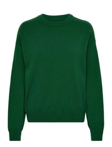 Superfine Lambswool C-Neck Tops Knitwear Jumpers Green GANT