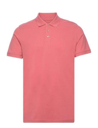 Mapoleo Melange Tops Polos Short-sleeved Pink Matinique